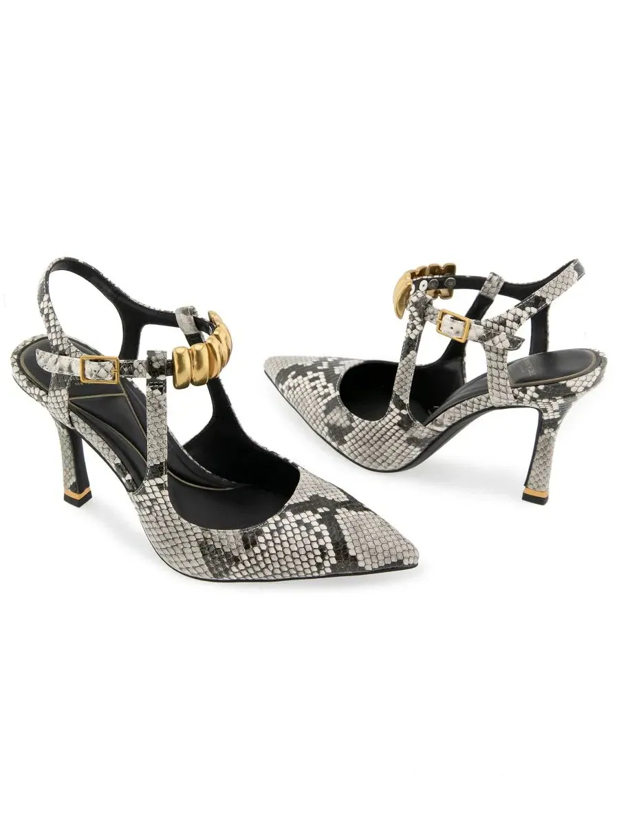 Туфли-лодочки Romi Ankle Slingback Kenneth Cole New York — изображение 8 из 8, черный/белый