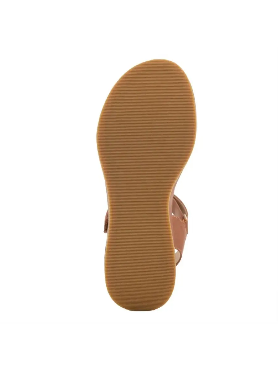 Женские босоножки-танкетки Sahil Platform Wedge Sandal с застежкой-липучкой Patrizia — изображение 5 из 7, верблюжий