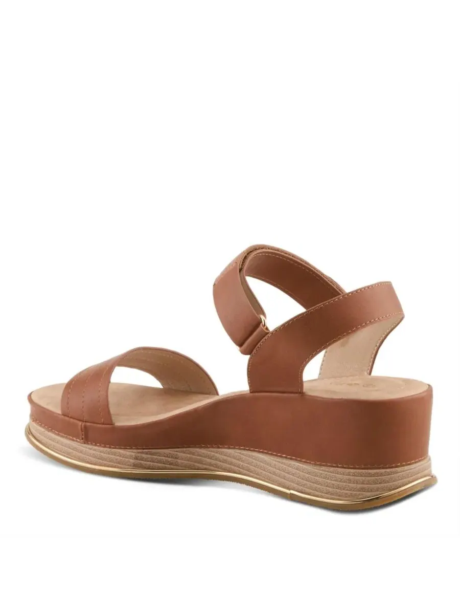 Женские босоножки-танкетки Sahil Platform Wedge Sandal с застежкой-липучкой Patrizia — изображение 7 из 7, верблюжий