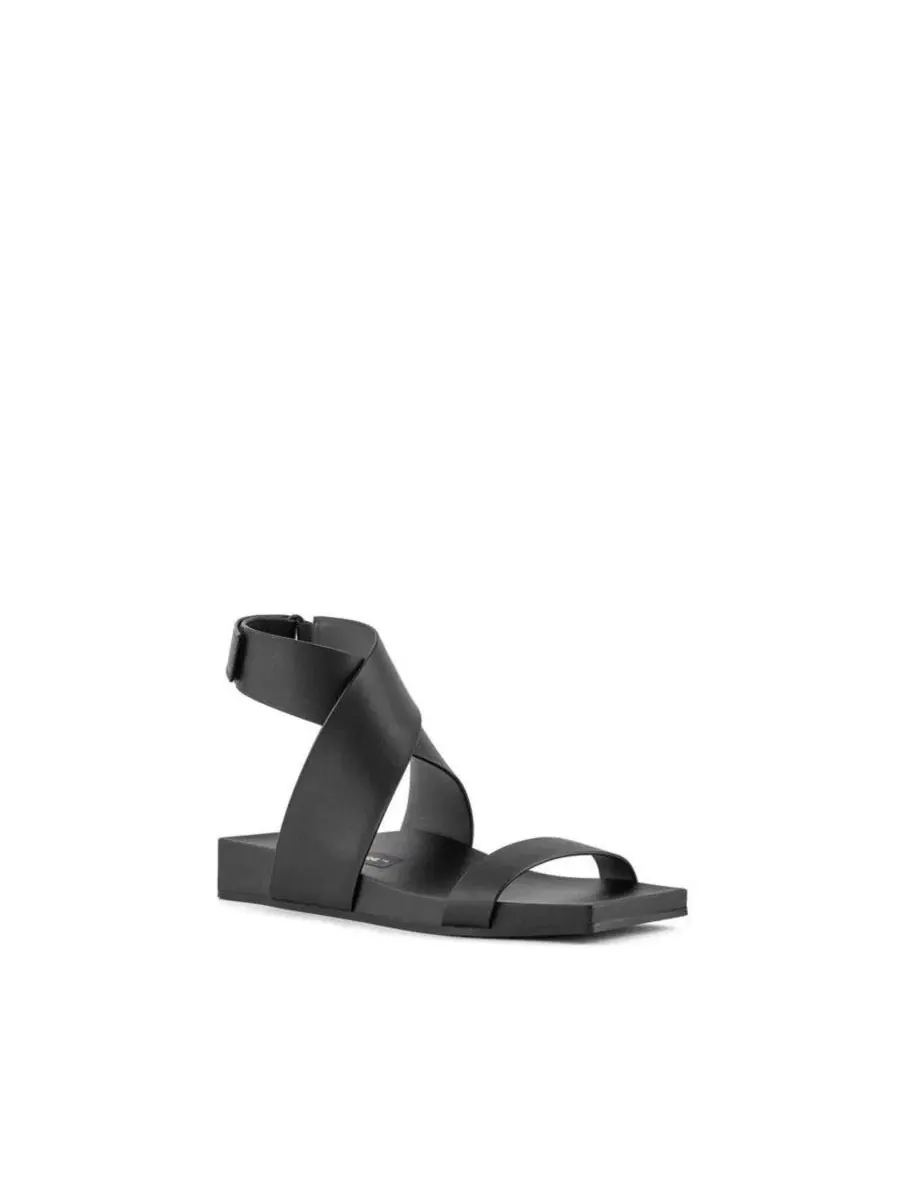 Сандалии с квадратным носком и пряжкой, модель Loop X United Nude — черный