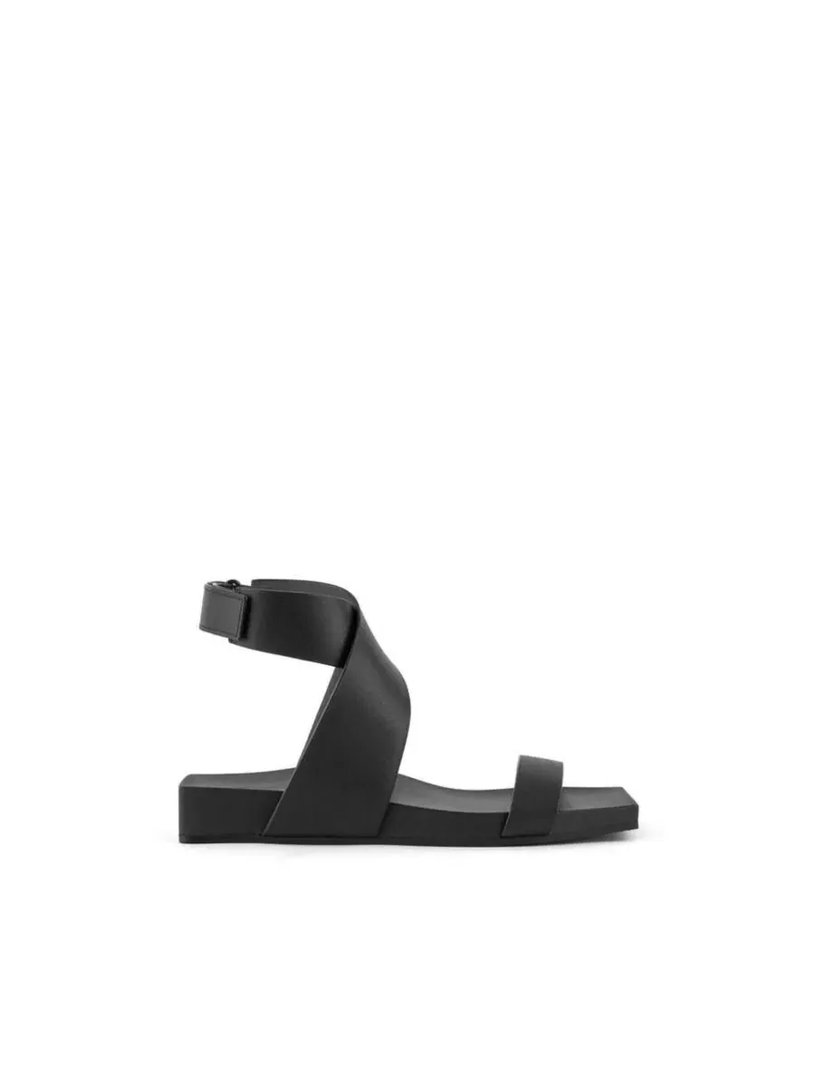 Сандалии с квадратным носком и пряжкой, модель Loop X United Nude — изображение 2 из 6, черный