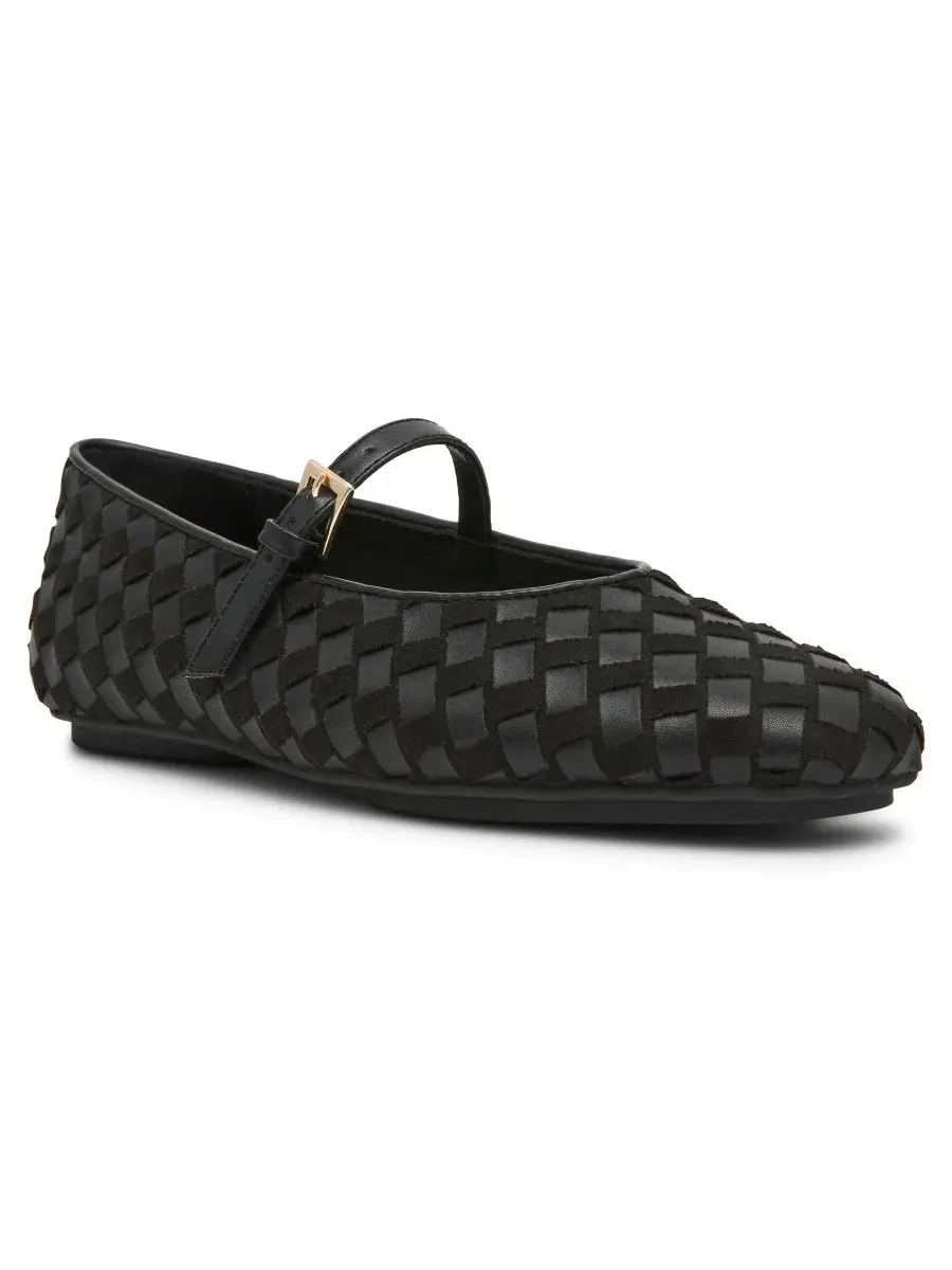 Балетки Anne Klein Connie Woven Mary Jane — изображение 1 из 8, черный