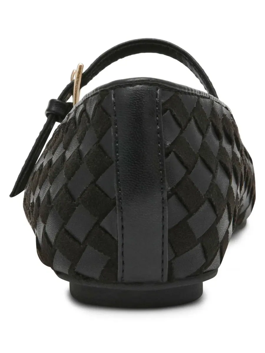 Балетки Anne Klein Connie Woven Mary Jane — изображение 4 из 8, черный
