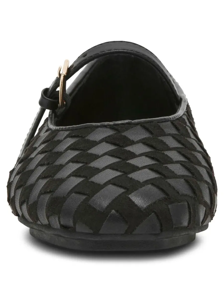 Балетки Anne Klein Connie Woven Mary Jane — изображение 7 из 8, черный