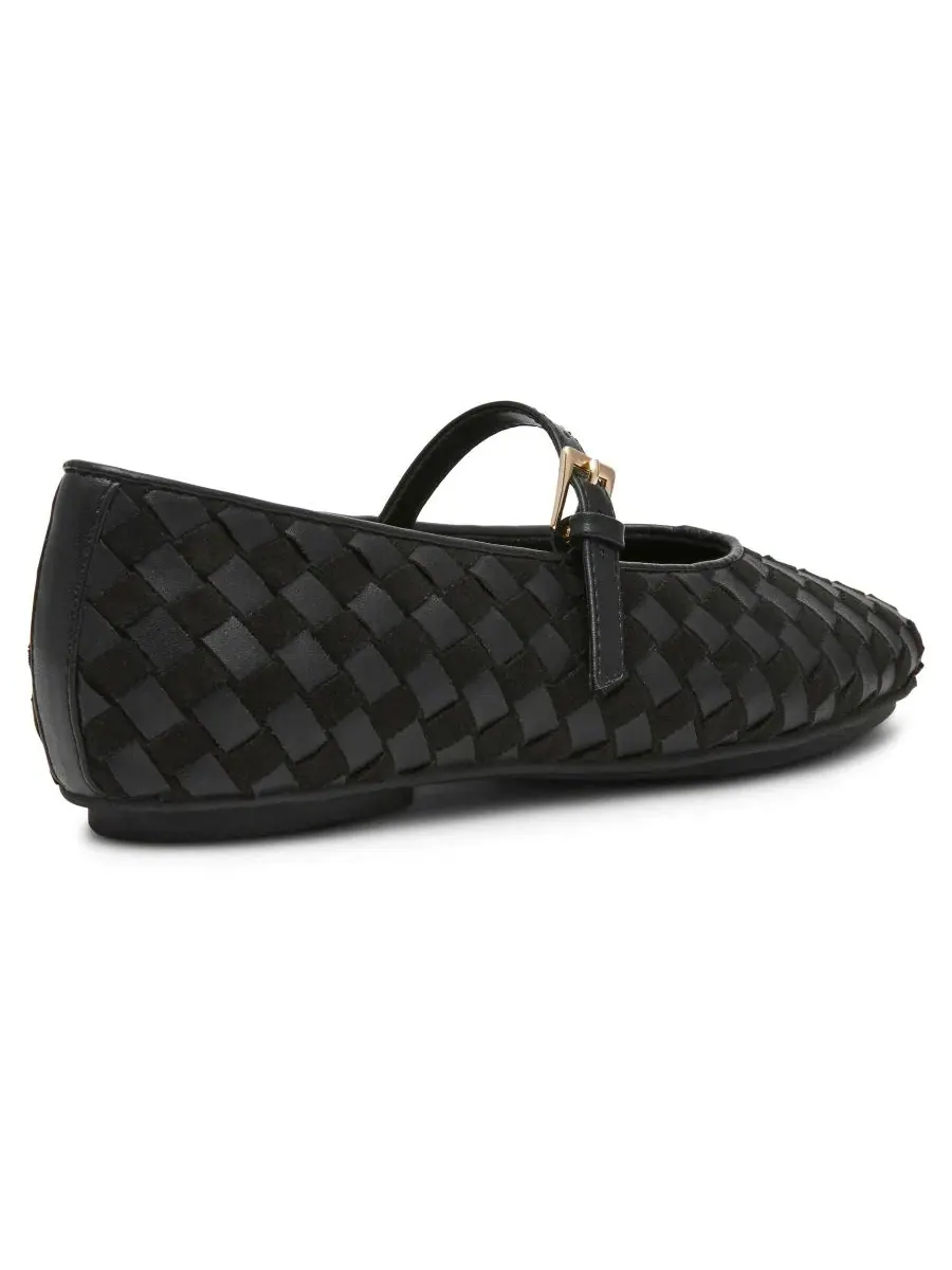 Балетки Anne Klein Connie Woven Mary Jane — изображение 8 из 8, черный
