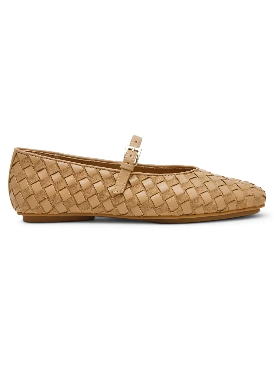 Балетки Anne Klein Connie Woven Mary Jane — изображение 2 из 8, прозрачный