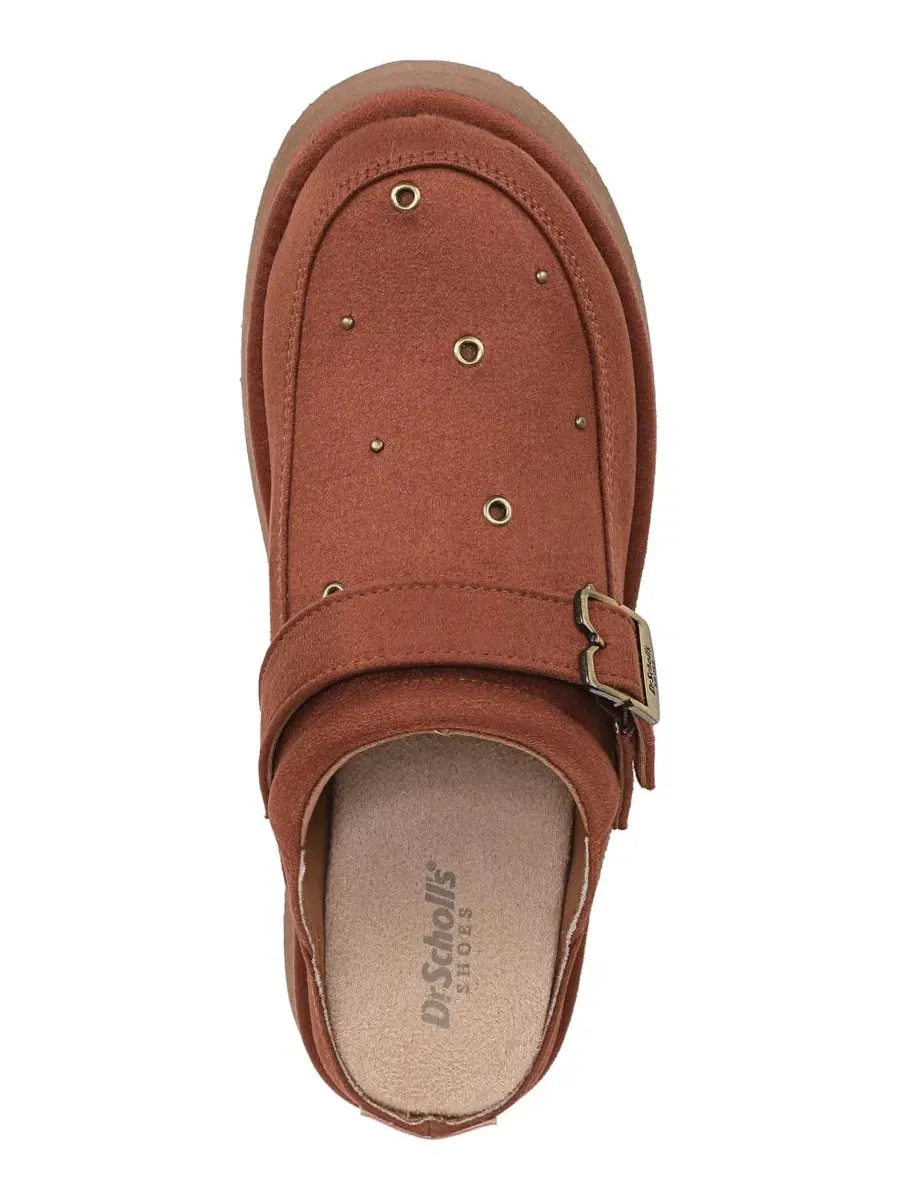 Женские мюли-клоги на платформе с шипами, модель Iconic Stud Dr. Scholl's — изображение 4 из 5, коричневый