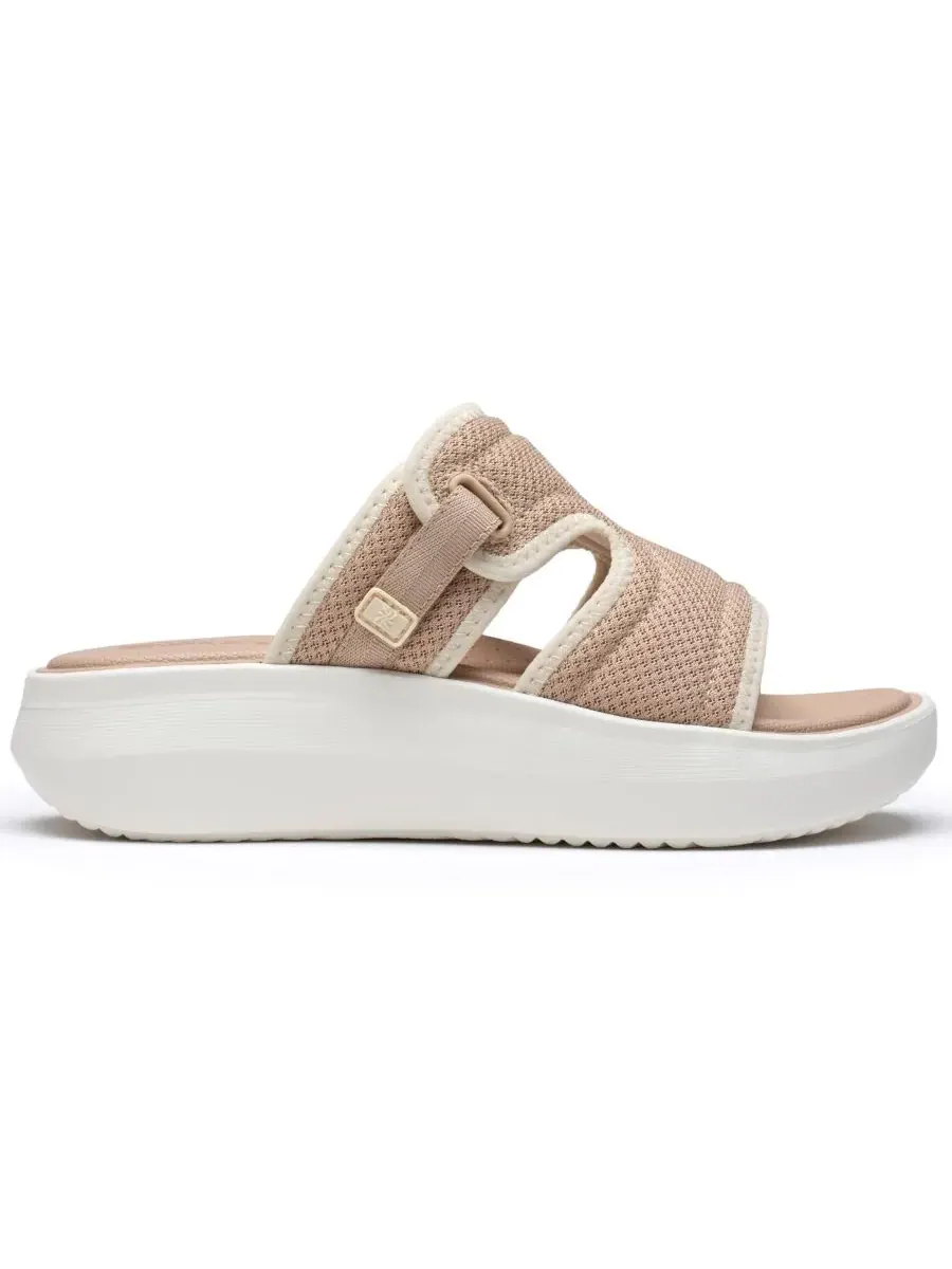 Сандалии женские Clarks Solevana Mist на танкетке, без застежки — изображение 2 из 6, бежевый
