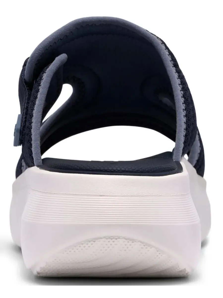 Сандалии женские Clarks Solevana Mist на танкетке — изображение 3 из 6, темно-синий