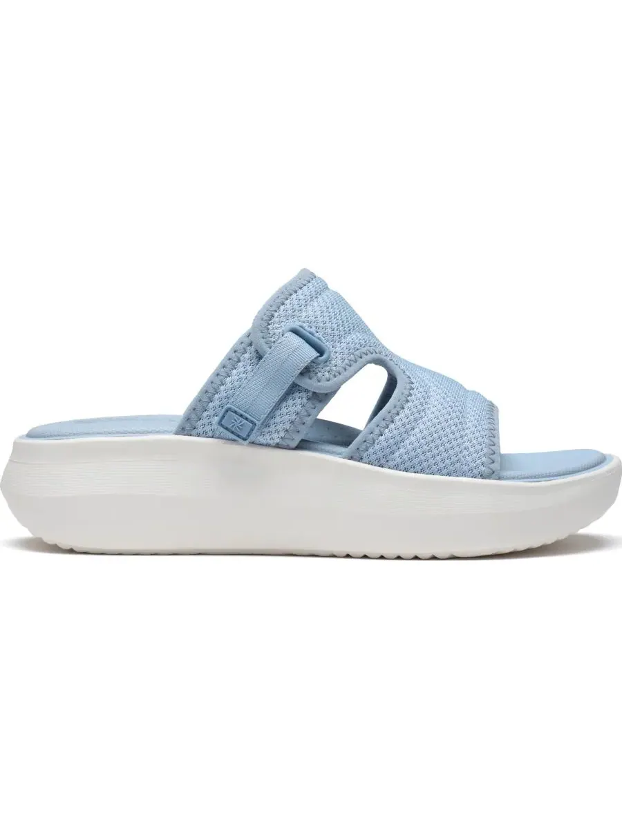 Сандалии женские Clarks Solevana Mist на танкетке, без шнурков — изображение 2 из 6, светлый синий