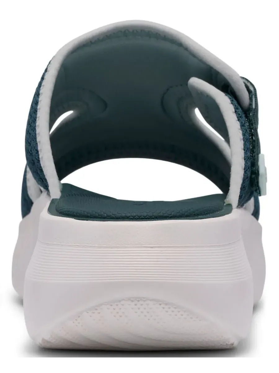 Сандалии женские Clarks Solevana Mist на танкетке, без шнурков, бирюзовые — изображение 3 из 6, бирюзовый