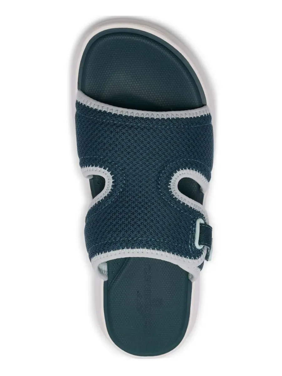 Сандалии женские Clarks Solevana Mist на танкетке, без шнурков, бирюзовые — изображение 4 из 6, бирюзовый