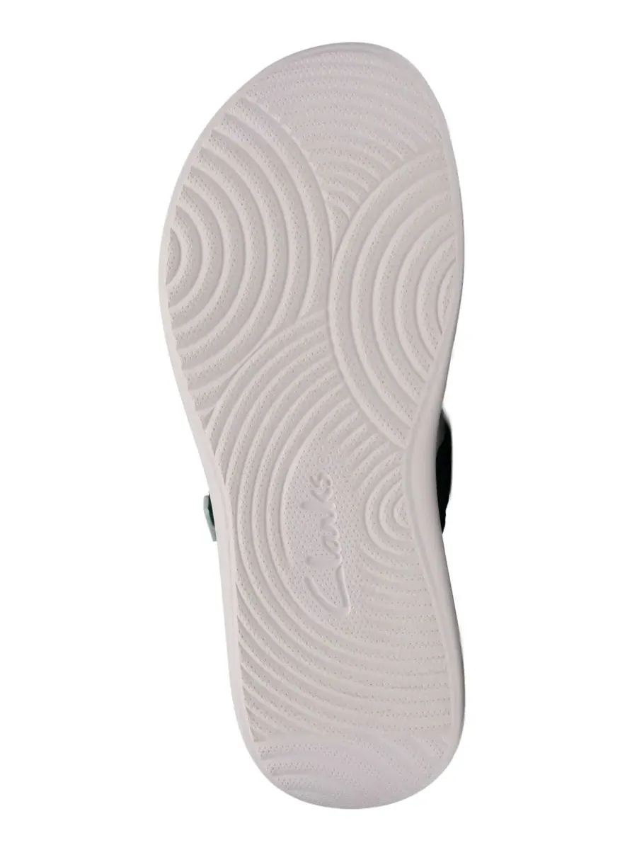 Сандалии женские Clarks Solevana Mist на танкетке, без шнурков, бирюзовые — изображение 5 из 6, бирюзовый