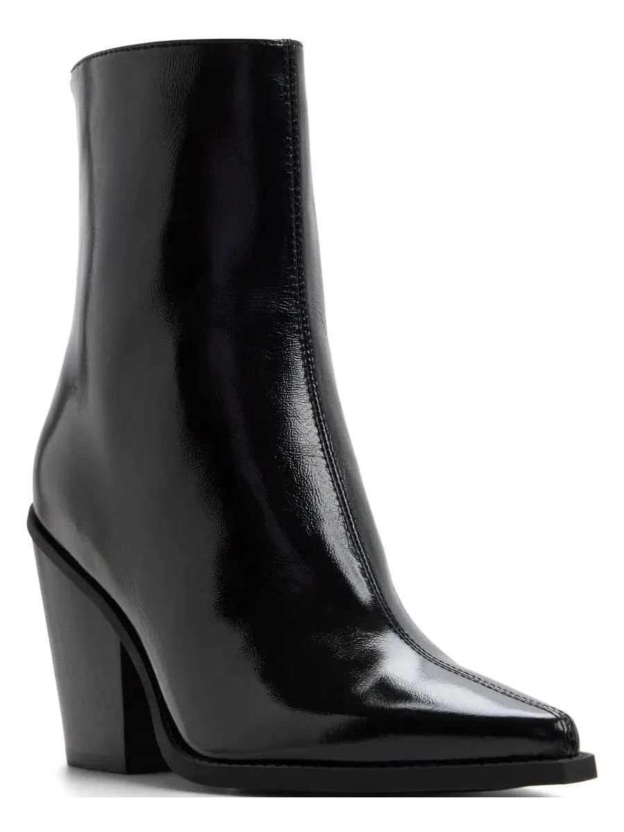 Ботильоны с острым мысом Norelle Pointed Toe Ankle Booties ALDO — изображение 1 из 5, черный