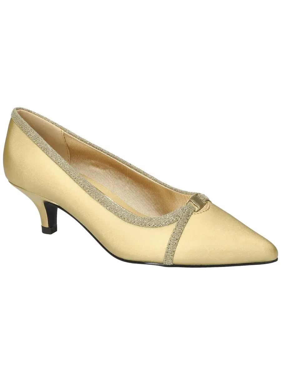 Туфли-лодочки с острым мысом Zayn Slip-On Pumps Easy Street — изображение 1 из 8, золотистый