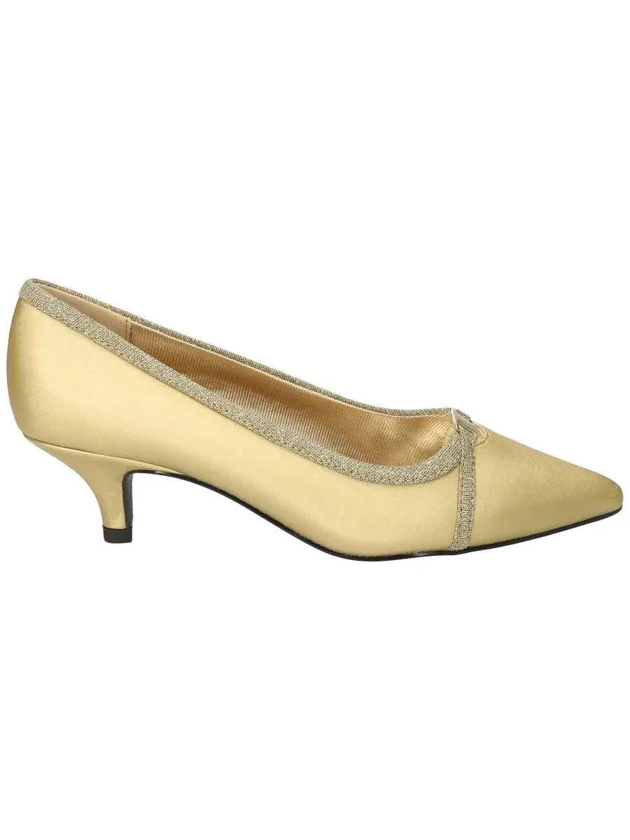 Туфли-лодочки с острым мысом Zayn Slip-On Pumps Easy Street — изображение 2 из 8, золотистый