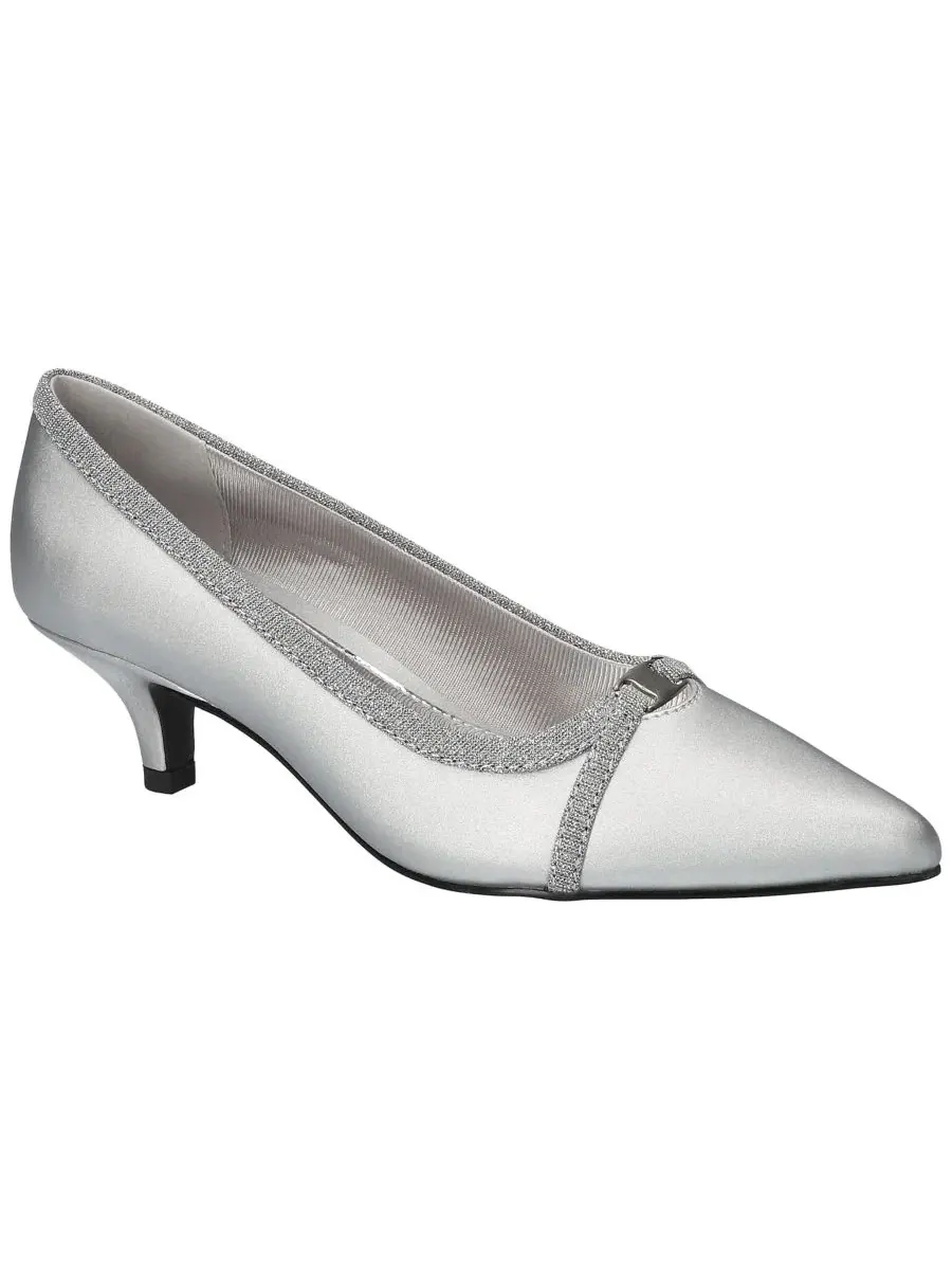 Туфли-лодочки Zayn Slip-On Pumps Easy Street — изображение 1 из 8, серебристый