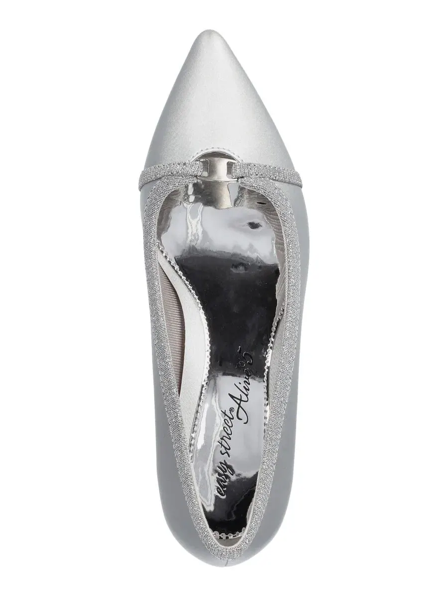 Туфли-лодочки Zayn Slip-On Pumps Easy Street — изображение 4 из 8, серебристый