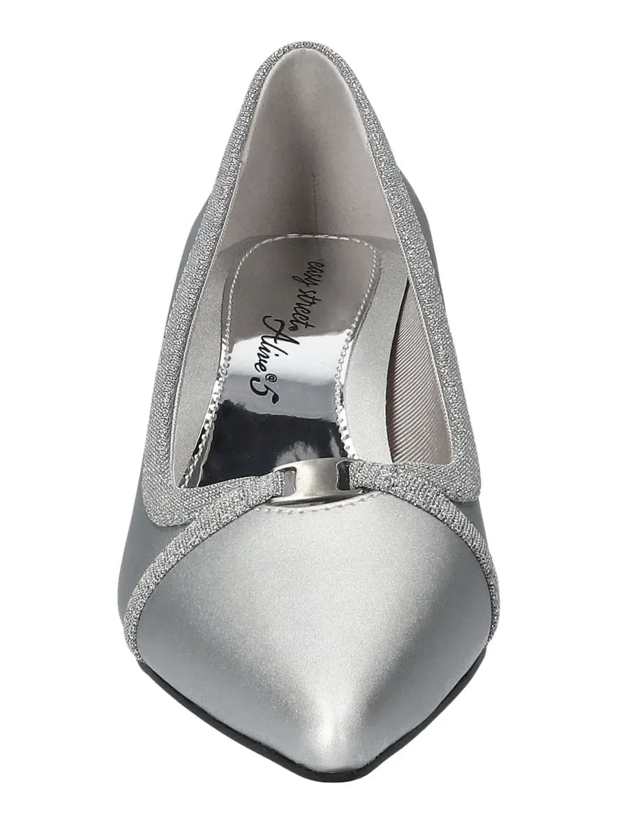 Туфли-лодочки Zayn Slip-On Pumps Easy Street — изображение 6 из 8, серебристый