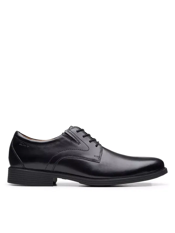 Оксфорды мужские Clarks Whiddon Plain, классические — изображение 2 из 8, черный