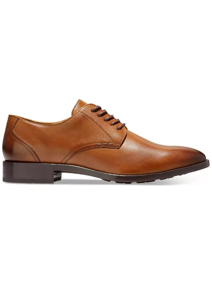 Мужские классические оксфорды Hawthorne Plain Cole Haan — изображение 2 из 6, бежевый
