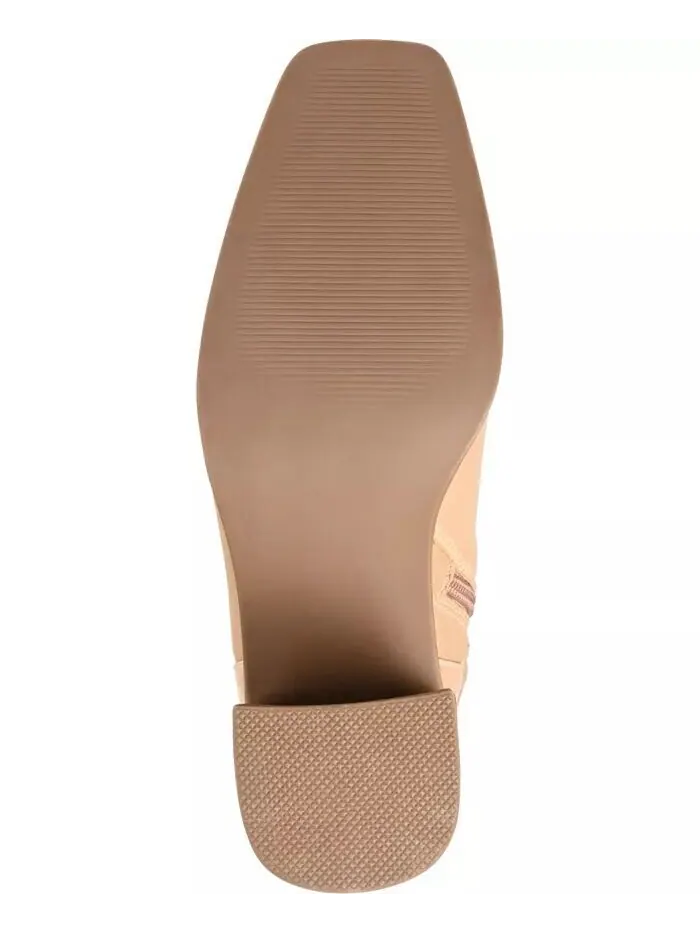 Женские сапоги Gaibree Wide Calf Journee Collection — изображение 5 из 9, бежевый