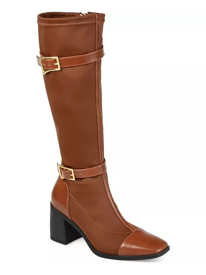 Женские сапоги Gaibree Wide Calf Journee Collection — изображение 1 из 9, коричневый