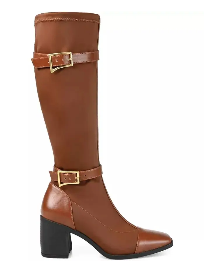 Женские сапоги Gaibree Wide Calf Journee Collection — изображение 2 из 9, коричневый