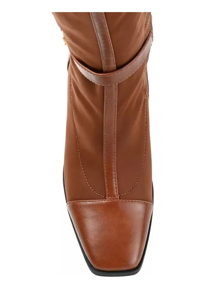 Женские сапоги Gaibree Wide Calf Journee Collection — изображение 4 из 9, коричневый