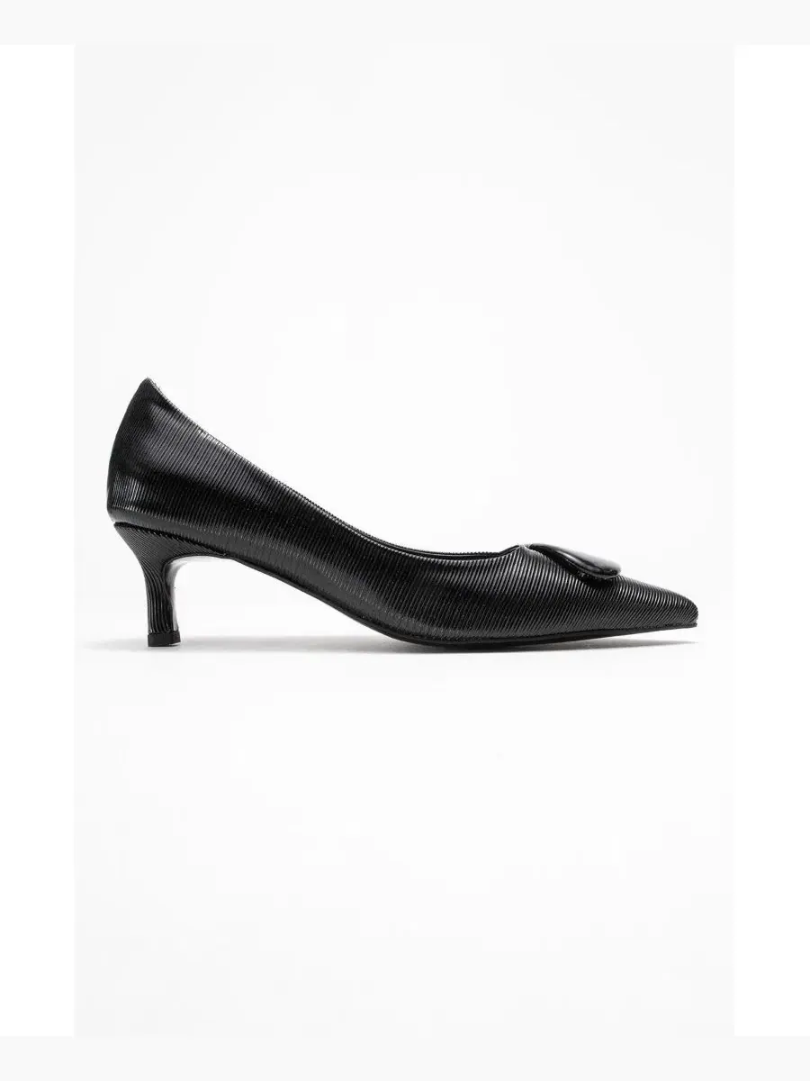 Женские туфли-лодочки Briana с пряжкой и острым носком Prologue Shoes — изображение 2 из 3, черный