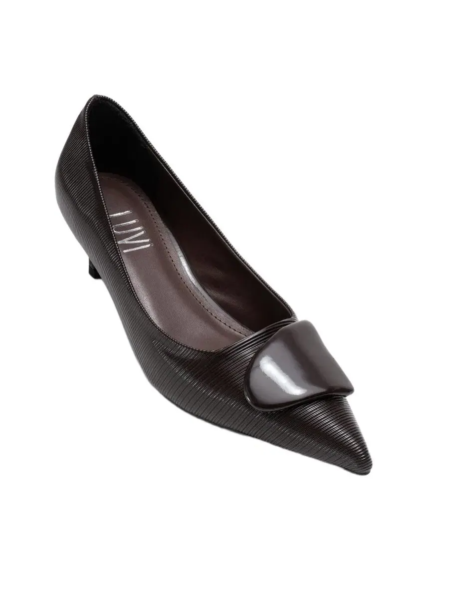 Женские туфли-лодочки Briana с пряжкой и острым носком Prologue Shoes — изображение 1 из 3, коричневый
