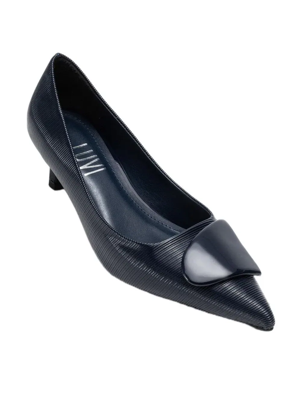 Женские туфли-лодочки Briana с пряжкой и острым носком Prologue Shoes — изображение 1 из 3, темно-синий