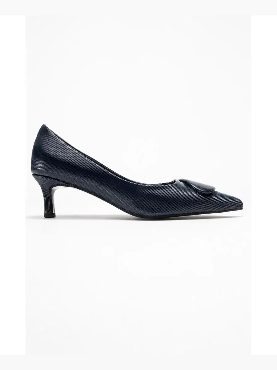 Женские туфли-лодочки Briana с пряжкой и острым носком Prologue Shoes — изображение 2 из 3, темно-синий