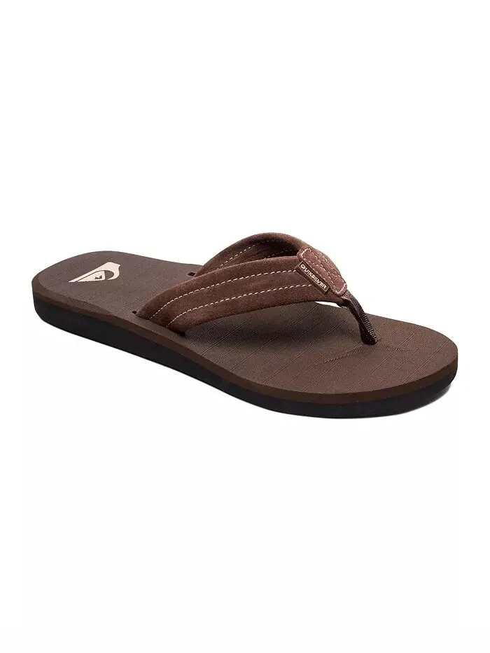 Мужские замшевые шлепанцы Carver Quiksilver — изображение 2 из 5, кофейный
