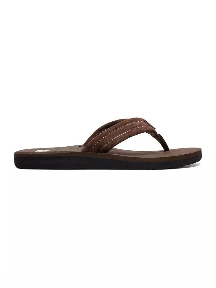 Мужские замшевые шлепанцы Carver Quiksilver — изображение 3 из 5, кофейный