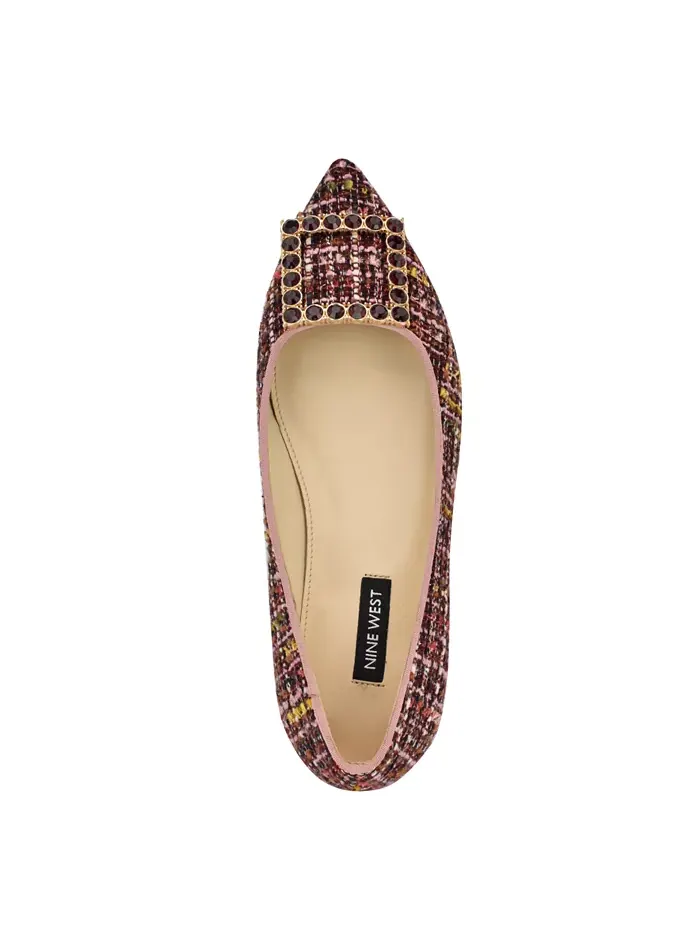 Женские балетки Jesike на пряжке Nine West — изображение 4 из 5, розовый