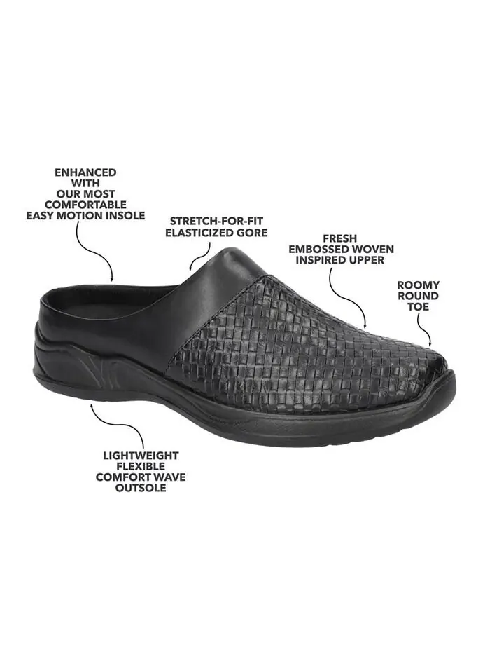 Женские туфли-мюли Janalee Comfort на плоской подошве Easy Street — изображение 7 из 9, черный