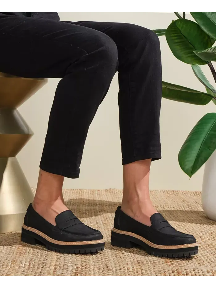 Женские лоферы Cara на массивной подошве TOMS — изображение 6 из 7, черный