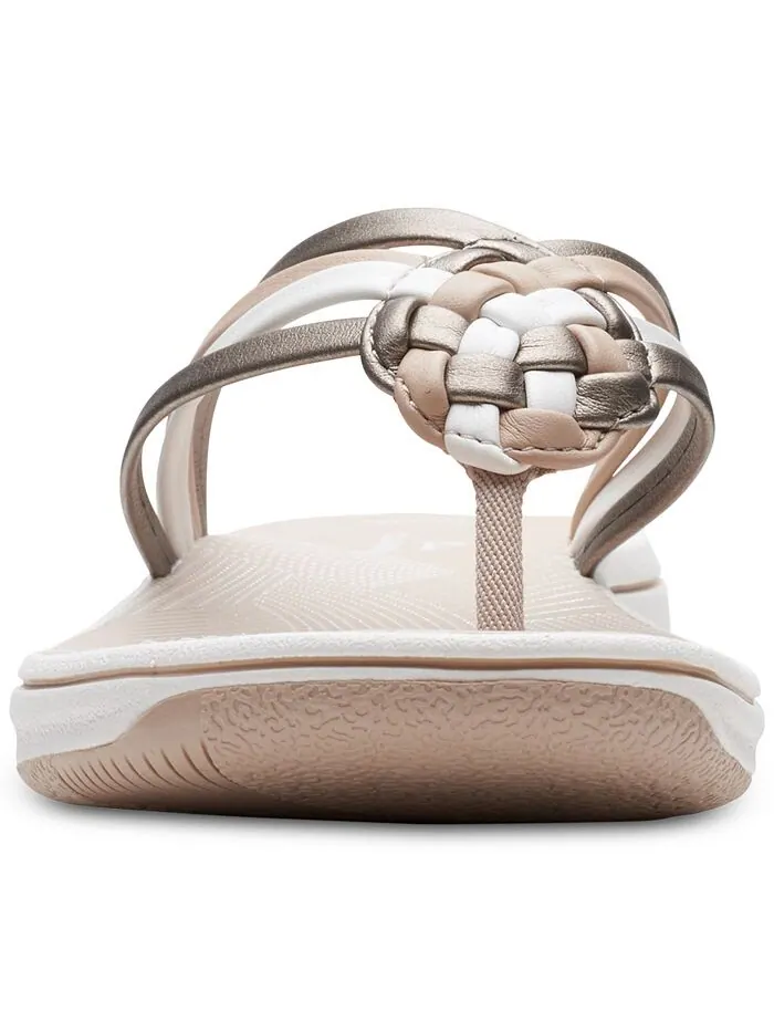Сандалии женские Clarks Breeze коралловые — изображение 6 из 6, коричневый металлик