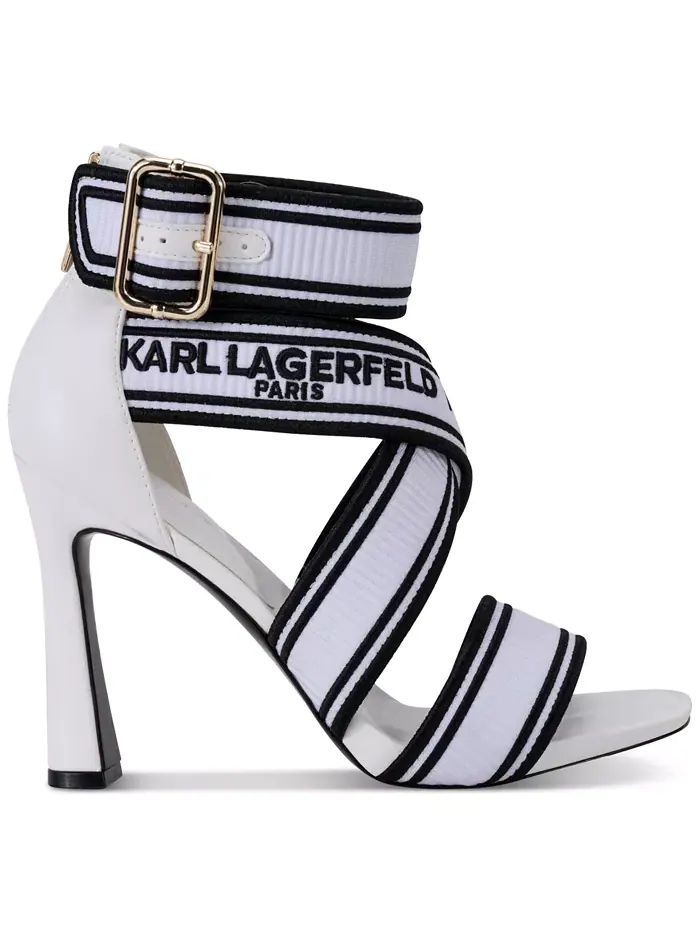 Женские босоножки Careliz на тонких ремешках KARL LAGERFELD PARIS — изображение 2 из 5, яркий белый