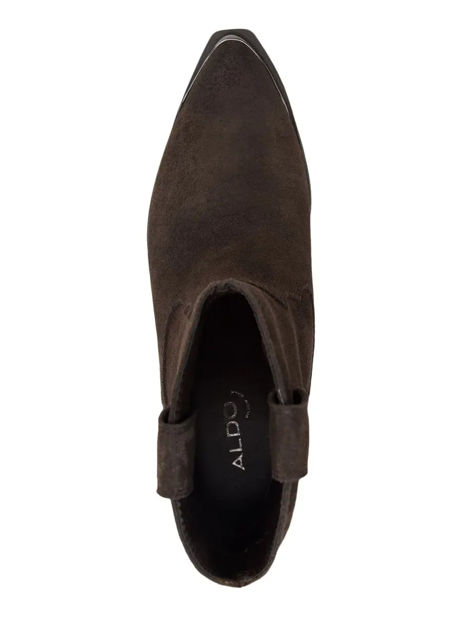 Женские ботильоны Valley Western на каблуке-столбике ALDO — изображение 4 из 5, темный коричневый