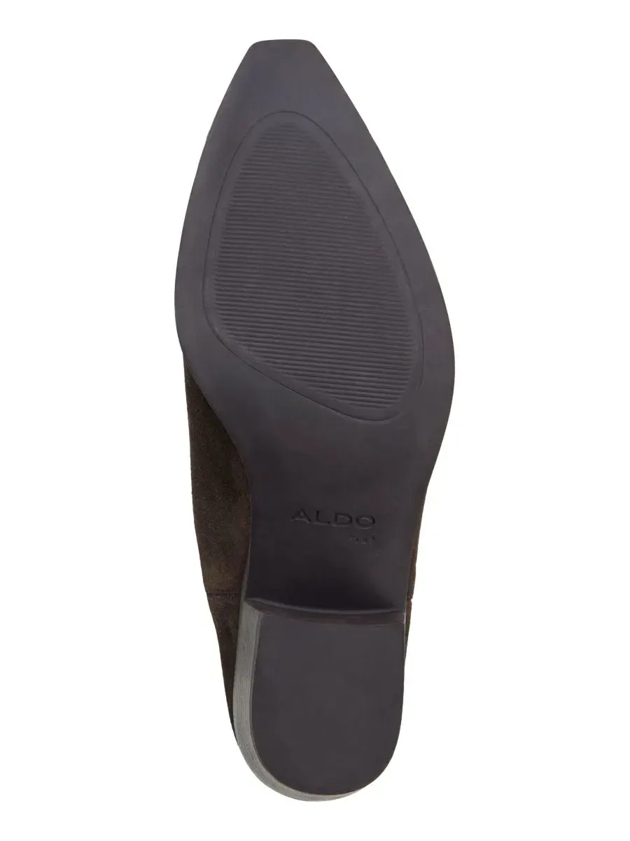Женские ботильоны Valley Western на каблуке-столбике ALDO — изображение 5 из 5, темный коричневый