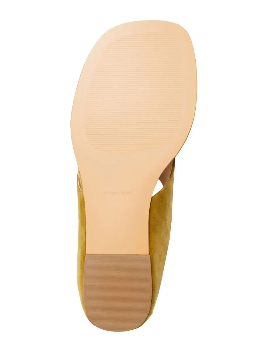 Сандалии Alster Thong Flat на плоском ходу MICHAEL Michael Kors, Chartreuse Suede — изображение 5 из 7