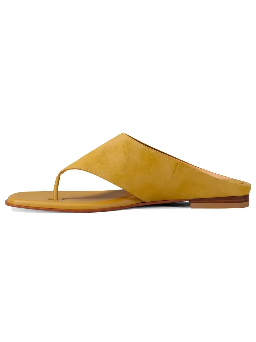 Сандалии Alster Thong Flat на плоском ходу MICHAEL Michael Kors, Chartreuse Suede — изображение 7 из 7