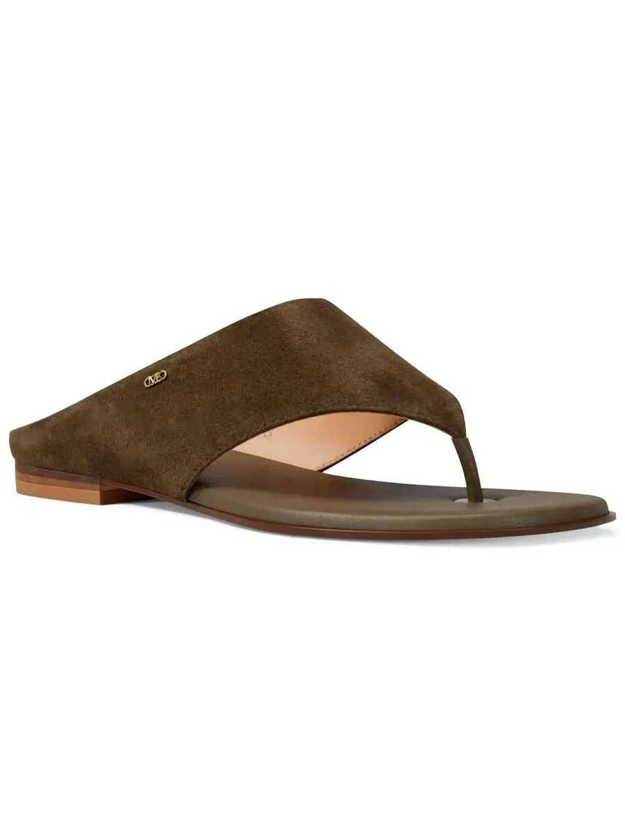 Сандалии-шлепанцы Alster из замши MICHAEL Michael Kors, Loden Suede — изображение 1 из 7
