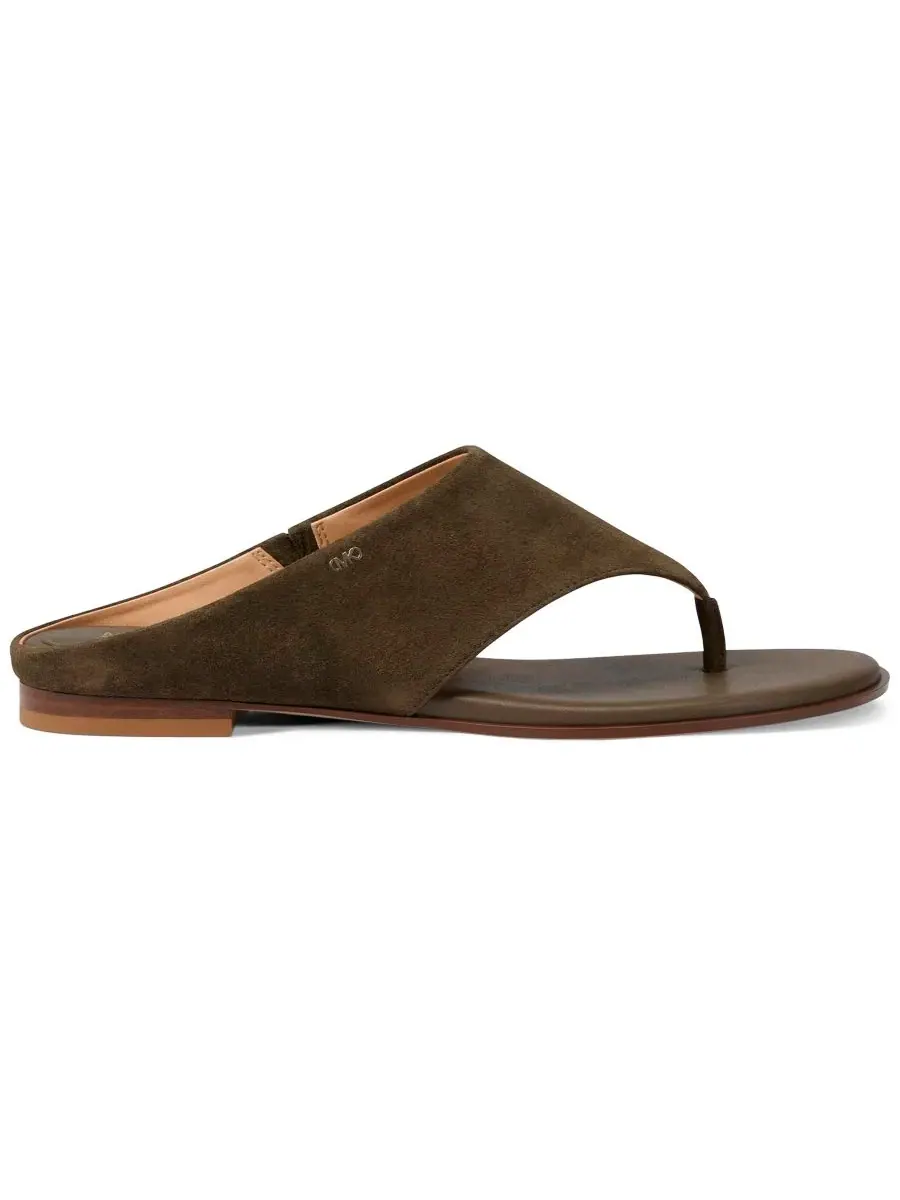 Сандалии-шлепанцы Alster из замши MICHAEL Michael Kors, Loden Suede — изображение 2 из 7