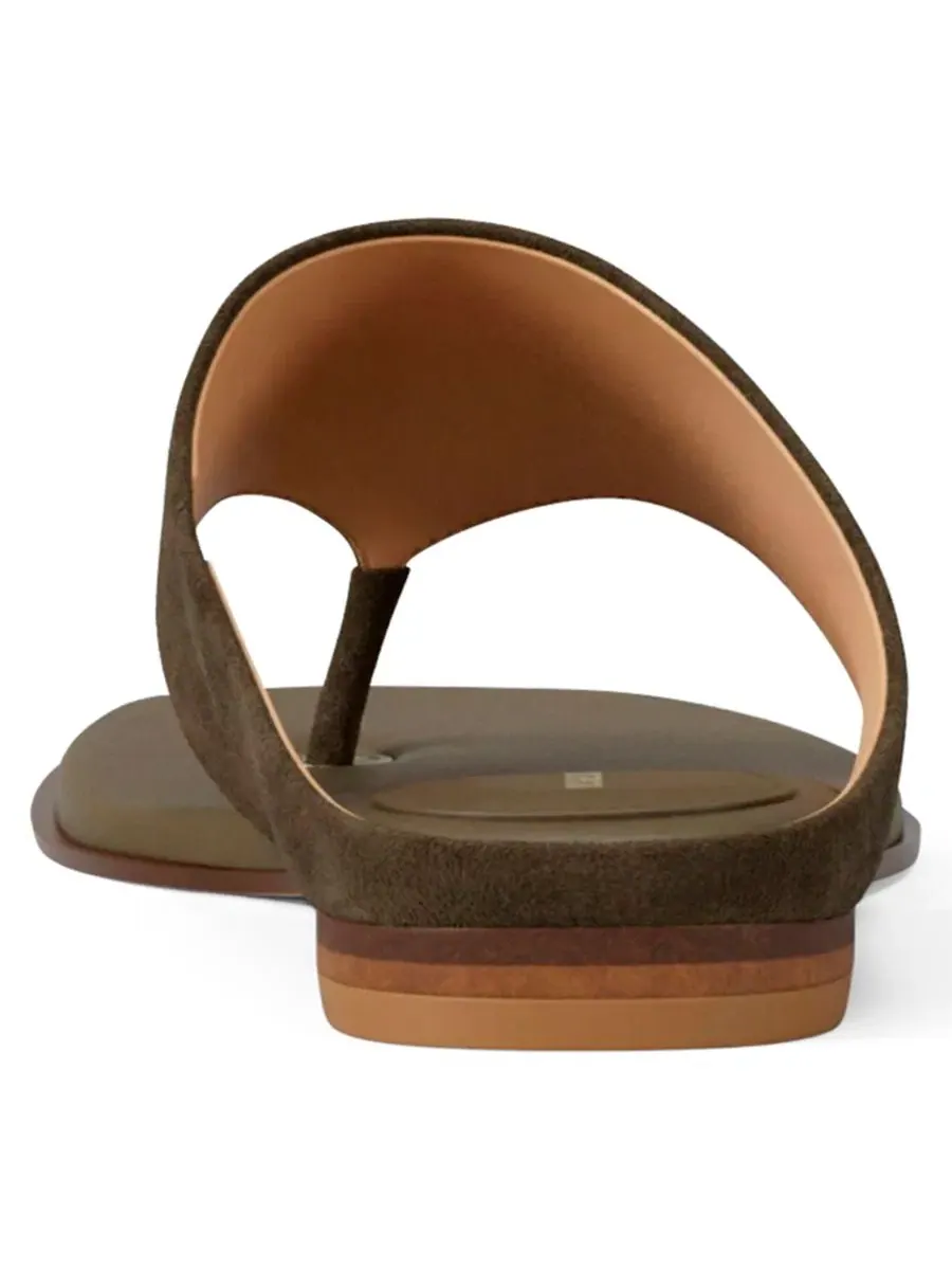 Сандалии-шлепанцы Alster из замши MICHAEL Michael Kors, Loden Suede — изображение 3 из 7