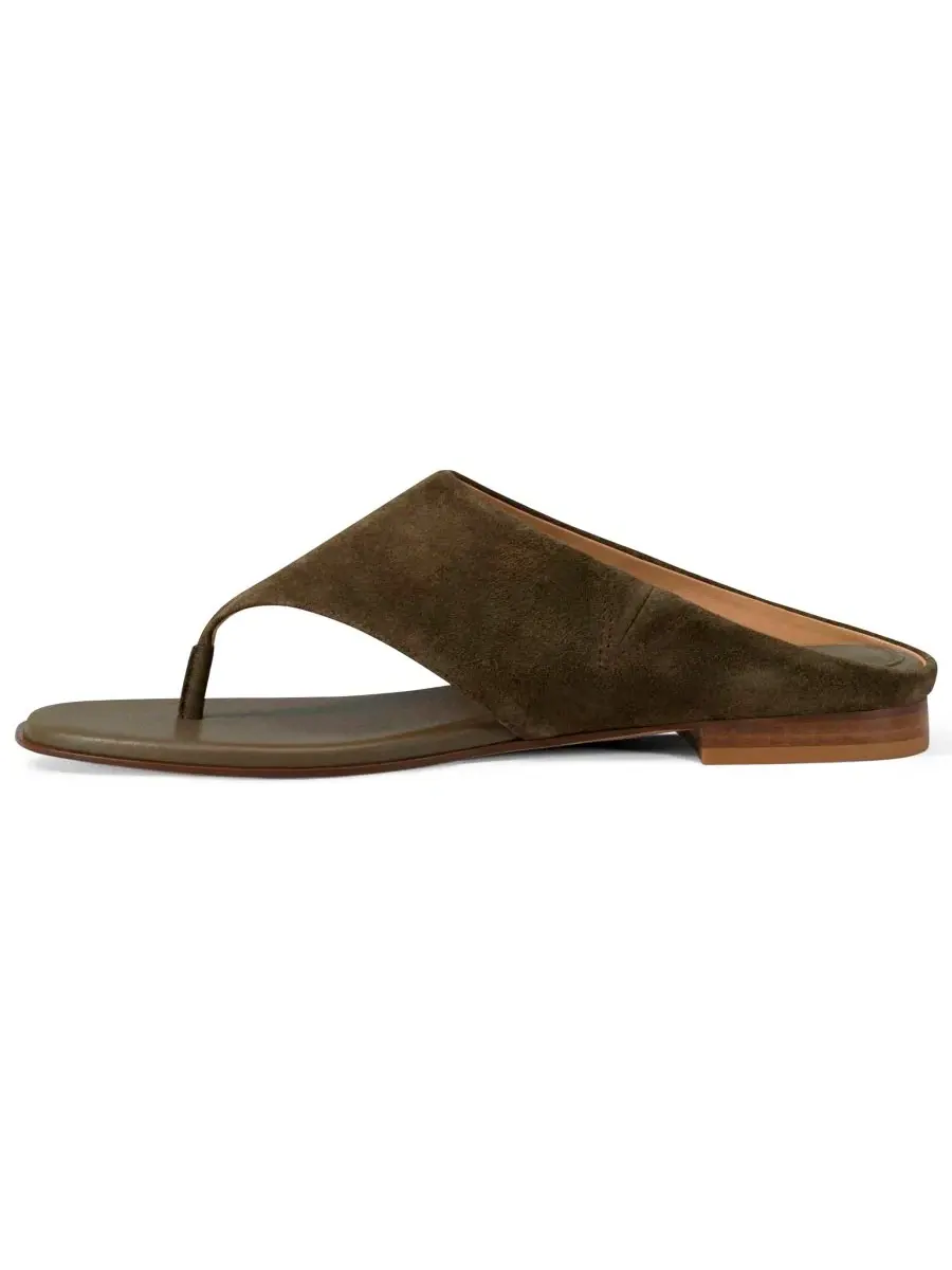 Сандалии-шлепанцы Alster из замши MICHAEL Michael Kors, Loden Suede — изображение 6 из 7