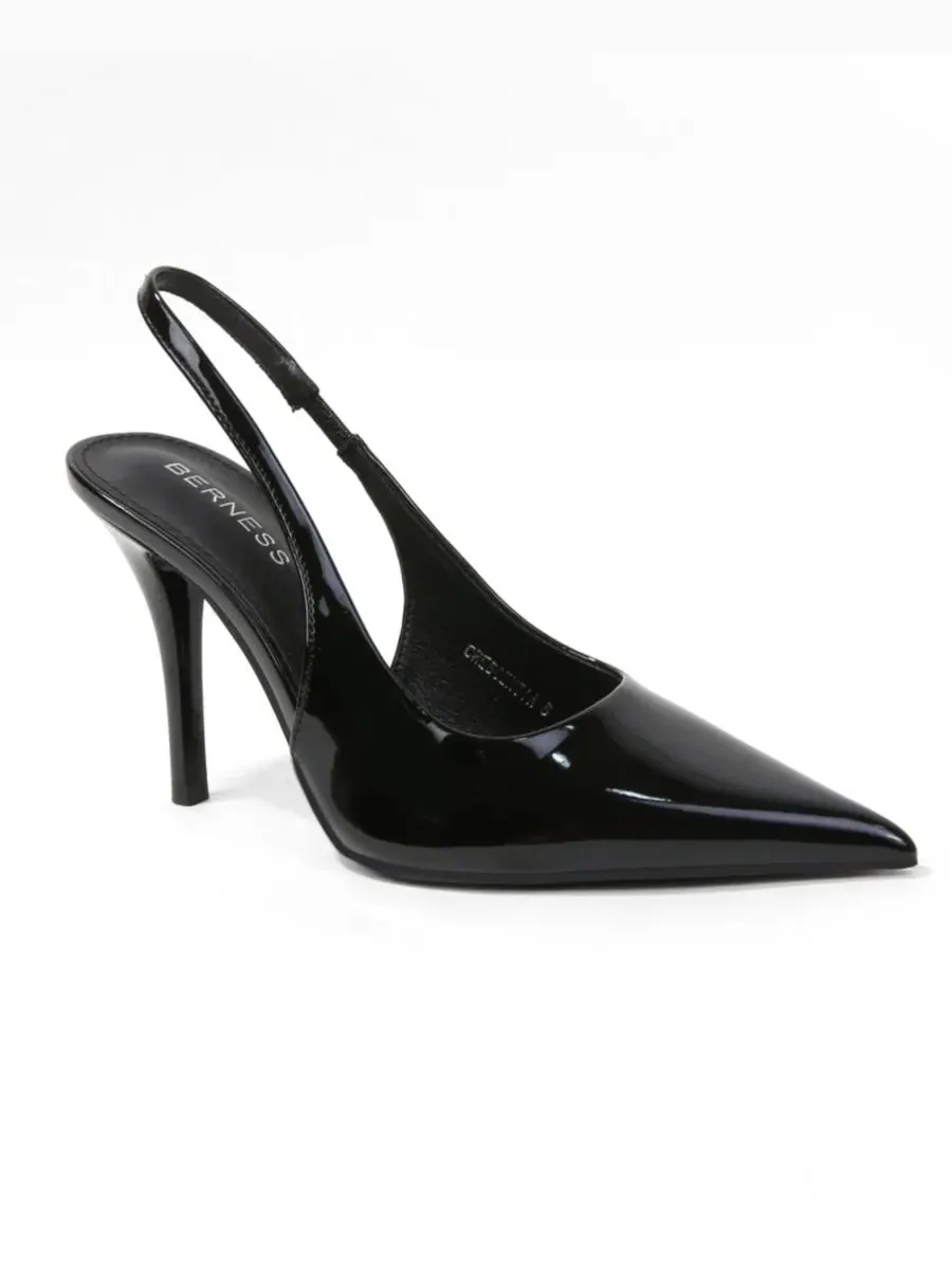 Туфли-лодочки с ремешком и острым носком на каблуке-шпильке Crescentia Patent Slingback Stiletto