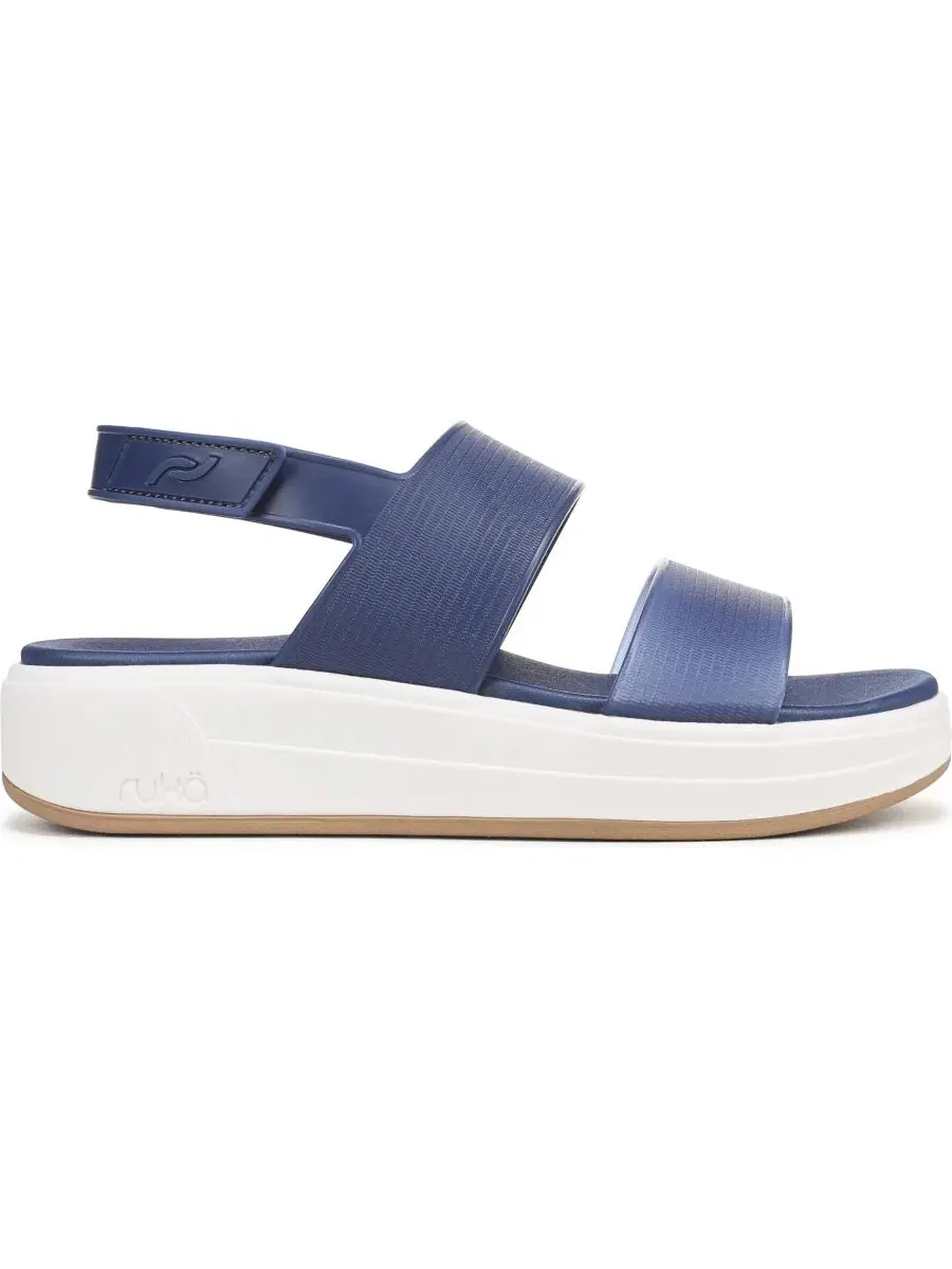 Сандалии Viv Strappy Flat с регулируемой пяткой, бренд Ryka — изображение 2 из 5, синий